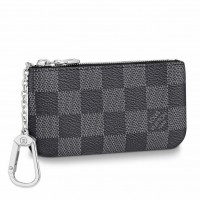 Louis Vuitton Pochette Cle In Damier Graphite Canvas N60155 Louis Vuitton Pochette Cle In Damier Graphite Canvas N60155