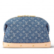 Louis Vuitton Pochette Cosmetique GM in Monogram Denim M24317 Louis Vuitton Pochette Cosmetique GM in Monogram Denim M24317