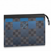 Louis Vuitton Pochette Voyage MM In Damier Graphite Giant Canvas N60412 Louis Vuitton Pochette Voyage MM In Damier Graphite Giant Canvas N60412