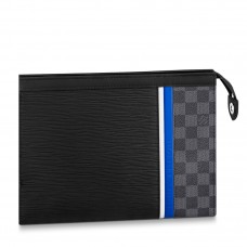 Louis Vuitton Pochette Voyage MM In Epi Damier Graphite Canvas M56827 Louis Vuitton Pochette Voyage MM In Epi Damier Graphite Canvas M56827