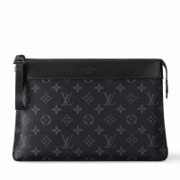 Louis Vuitton Pochette Voyage Souple in Monogram Eclipse Canvas M82543 Louis Vuitton Pochette Voyage Souple in Monogram Eclipse Canvas M82543