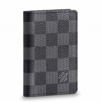 Louis Vuitton Pocket Organiser In Damier Graphite Canvas N63143 Louis Vuitton Pocket Organiser In Damier Graphite Canvas N63143
