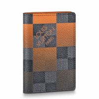 Louis Vuitton Pocket Organizer In Damier Graphite Giant Canvas N40422