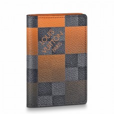 Louis Vuitton Pocket Organizer In Damier Graphite Giant Canvas N40422