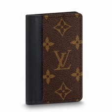 Louis Vuitton Pocket Organizer In Monogram Macassar Canvas M60111