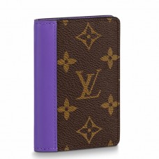 Louis Vuitton Pocket Organizer In Monogram Macassar Canvas M81535