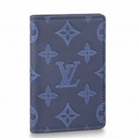 Louis Vuitton Pocket Organizer In Monogram Shadow Leather M80421 Louis Vuitton Pocket Organizer In Monogram Shadow Leather M80421