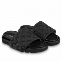 Louis Vuitton Pool Pillow Flat Comfort Mules Black