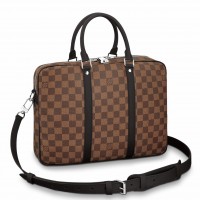 Louis Vuitton Porte Documents Voyage PM In Damier Ebene Canvas N41466 Louis Vuitton Porte Documents Voyage PM In Damier Ebene Canvas N41466