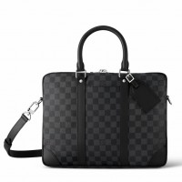Louis Vuitton Porte-Documents Voyage PM in Damier Graphite Canvas N40445 Louis Vuitton Porte-Documents Voyage PM in Damier Graphite Canvas N40445