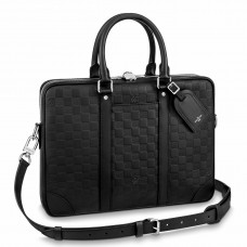Louis Vuitton Porte Documents Voyage PM In Damier Infini Leather N40444