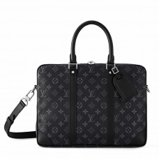 Louis Vuitton Porte-Documents Voyage PM in Monogram Eclipse Canvas M46457 Louis Vuitton Porte-Documents Voyage PM in Monogram Eclipse Canvas M46457
