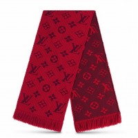 Louis Vuitton Red Logomania Scarf M72432