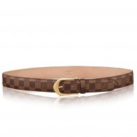 Louis Vuitton Riveted 35MM Belt In Damier Ebene Canvas M6835S Louis Vuitton Riveted 35MM Belt In Damier Ebene Canvas M6835S