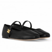Louis Vuitton Romy Flat Ballerinas in Black Lambskin