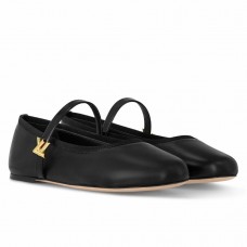 Louis Vuitton Romy Flat Ballerinas in Black Lambskin Louis Vuitton Romy Flat Ballerinas in Black Lambskin