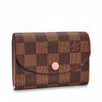 Louis Vuitton Rosalie Coin Purse In Damier Ebene Canvas N64423