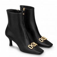 Louis Vuitton Rotary Ankle Boots In Black Calfskin Louis Vuitton Rotary Ankle Boots In Black Calfskin