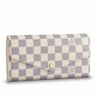 Louis Vuitton Sarah Wallet In Damier Azur Canvas N63208 Louis Vuitton Sarah Wallet In Damier Azur Canvas N63208