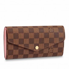 Louis Vuitton Sarah Wallet In Damier Ebene Canvas N60114 Louis Vuitton Sarah Wallet In Damier Ebene Canvas N60114