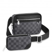 Louis Vuitton Scott Messenger Bag In Damier Graphite Canvas N50018 Louis Vuitton Scott Messenger Bag In Damier Graphite Canvas N50018