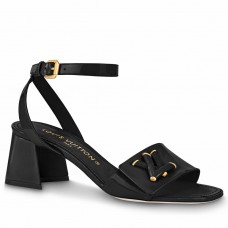 Louis Vuitton Shake Sandals 55mm In Black Patent Calfskin Louis Vuitton Shake Sandals 55mm In Black Patent Calfskin