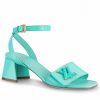Louis Vuitton Shake Sandals 55mm In Green Patent Calfskin