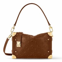 Louis Vuitton Side Trunk Bag In Monogram-debossed Calfskin M21741 Louis Vuitton Side Trunk Bag In Monogram-debossed Calfskin M21741
