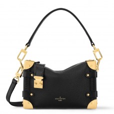 Louis Vuitton Side Trunk PM Bag in Black Leather M23817