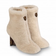 Louis Vuitton Silhouette Ankle Boots In Shearling