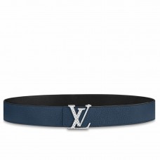 Louis Vuitton Silver Damier LV 40MM Reversible Belt M0336V Louis Vuitton Silver Damier LV 40MM Reversible Belt M0336V