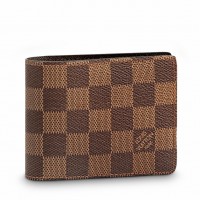 Louis Vuitton Slender Wallet In Damier Ebene Canvas N61208
