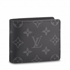 Louis Vuitton Slender Wallet In Monogram Eclipse Canvas M62294