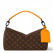 Louis Vuitton Soft Polochon MM Bag in Monogram Macassar Canvas M46691 Louis Vuitton Soft Polochon MM Bag in Monogram Macassar Canvas M46691