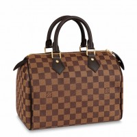 Louis Vuitton Speedy 25 Bag In Damier Ebene Canvas N41365 Louis Vuitton Speedy 25 Bag In Damier Ebene Canvas N41365