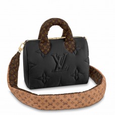 Louis Vuitton Speedy Bandouliere 25 Bag In Black Recycled Nylon M59008 Louis Vuitton Speedy Bandouliere 25 Bag In Black Recycled Nylon M59008