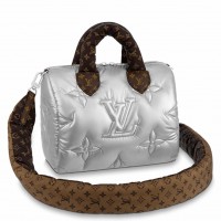 Louis Vuitton Speedy Bandouliere 25 Bag In Silver Recycled Nylon M20973 Louis Vuitton Speedy Bandouliere 25 Bag In Silver Recycled Nylon M20973