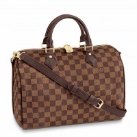 Louis Vuitton Speedy Bandouliere 30 Bag In Damier Ebene Canvas N41367 Louis Vuitton Speedy Bandouliere 30 Bag In Damier Ebene Canvas N41367