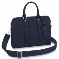 Louis Vuitton Takeoff Briefcase In Blue Aerogram Leather M21440 Louis Vuitton Takeoff Briefcase In Blue Aerogram Leather M21440