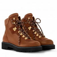Louis Vuitton Territory Flat Ranger Boots in Brown Leather and Suede