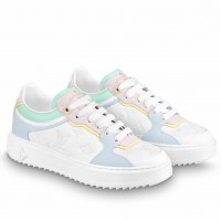 Louis Vuitton Time Out Sneakers In Light Blue Monogram Lambskin Louis Vuitton Time Out Sneakers In Light Blue Monogram Lambskin