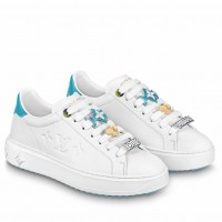 Louis Vuitton Time Out Sneakers with Blue Lace Accessories Louis Vuitton Time Out Sneakers with Blue Lace Accessories