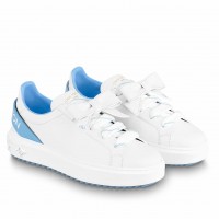 Louis Vuitton Time Out Sneakers with Blue Signature Back Louis Vuitton Time Out Sneakers with Blue Signature Back