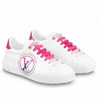 Louis Vuitton Time Out Sneakers with Fuchsia Printed