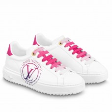 Louis Vuitton Time Out Sneakers with Fuchsia Printed