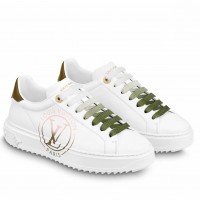 Louis Vuitton Time Out Sneakers with Green Printed