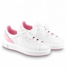 Louis Vuitton Time Out Sneakers with Pink Signature Back