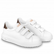 Louis Vuitton Time Out Velcro Sneakers with Monogram Canvas Heel