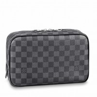 Louis Vuitton Toilet Pouch GM In Damier Graphite Canvas N47521 Louis Vuitton Toilet Pouch GM In Damier Graphite Canvas N47521