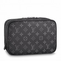 Louis Vuitton Toilet Pouch GM In Monogram Eclipse Canvas M43383